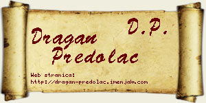 Dragan Predolac vizit kartica